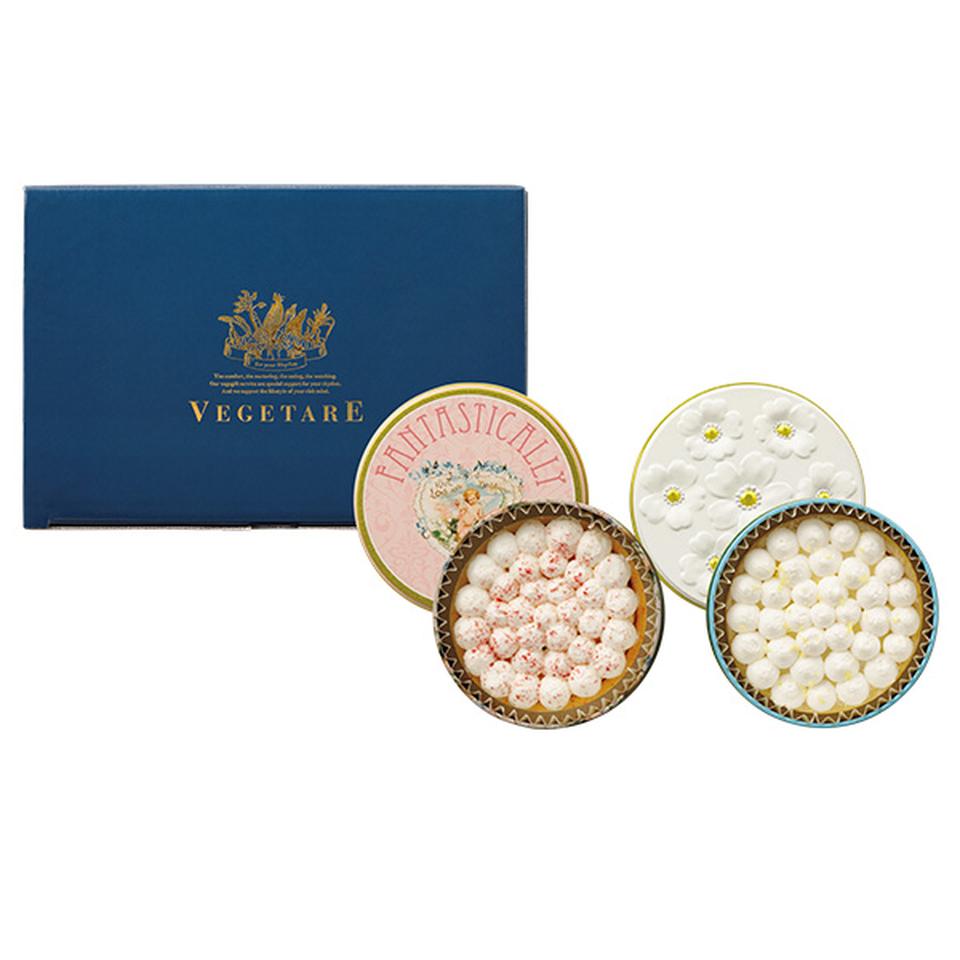 【夏の贈りもの】ベジターレ　幸せの缶ケーキ（あまおう苺＆国産レモンチーズケーキタルト） 商品サムネイル