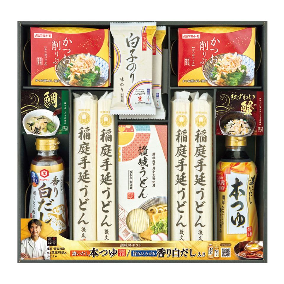 【お歳暮 ギフト】 キッコーマン濃いだし本つゆ＆稲庭うどんバラエティギフト 商品サムネイル