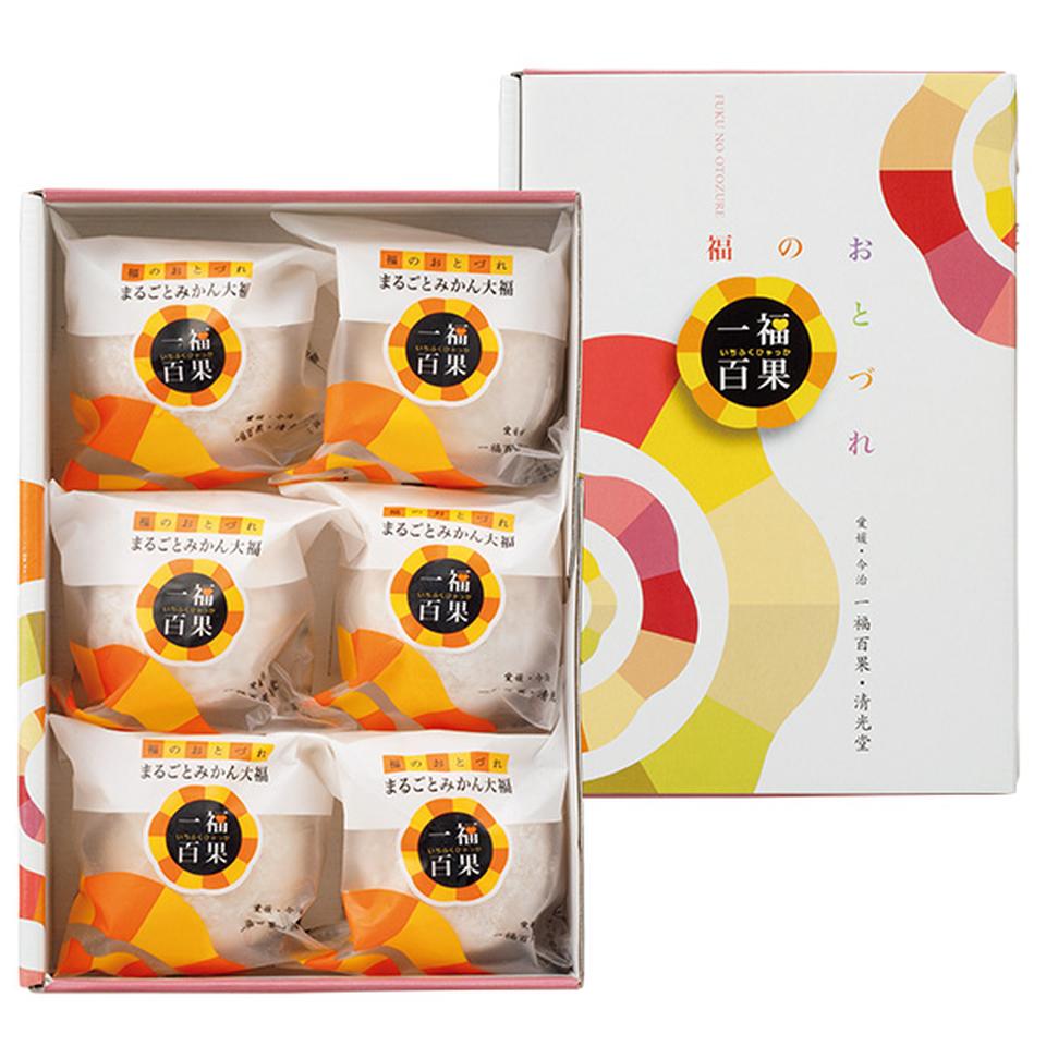 【夏の贈りもの】一福百果・清光堂　まるごとみかん大福６個入 商品サムネイル
