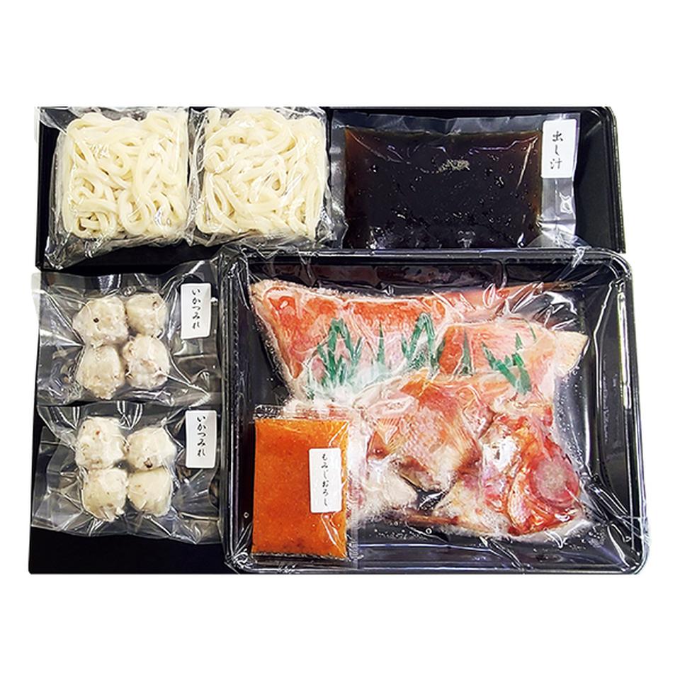 【お歳暮 ギフト早得】徳島 吟月 国産金目鯛まるごと鍋セット(うどん付) 商品画像(1)
