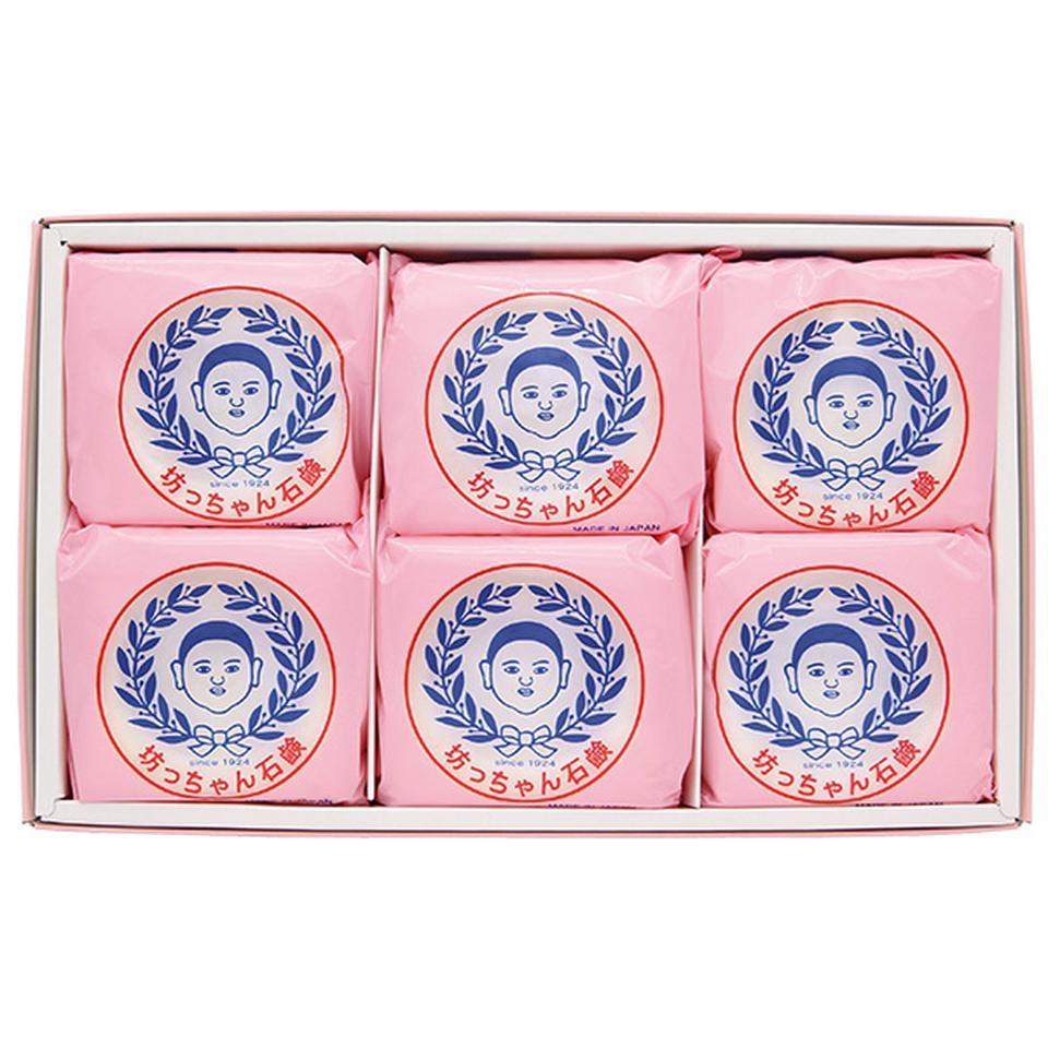 【夏の贈りもの】坊っちゃん石鹸６個入りボックス（泡立てネット付き） 商品サムネイル