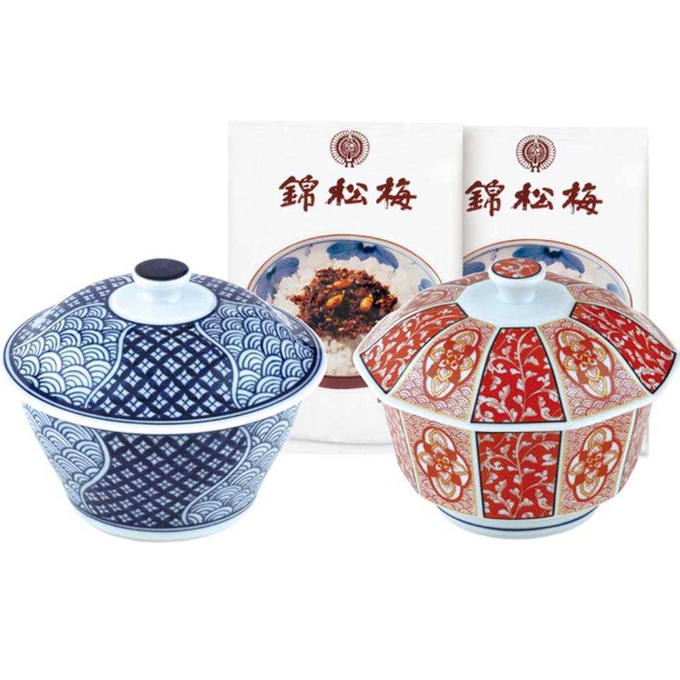 【お歳暮 ギフト早得】錦松梅 錦松梅 有田焼容器入(新柄) 商品画像(1)