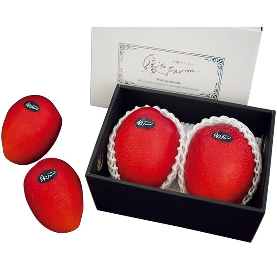 【夏の贈りもの】沖縄県産　プレミアムアップルマンゴー約１Ｋｇ　２～３玉　秀品　２Ｌ～３Ｌ 商品サムネイル