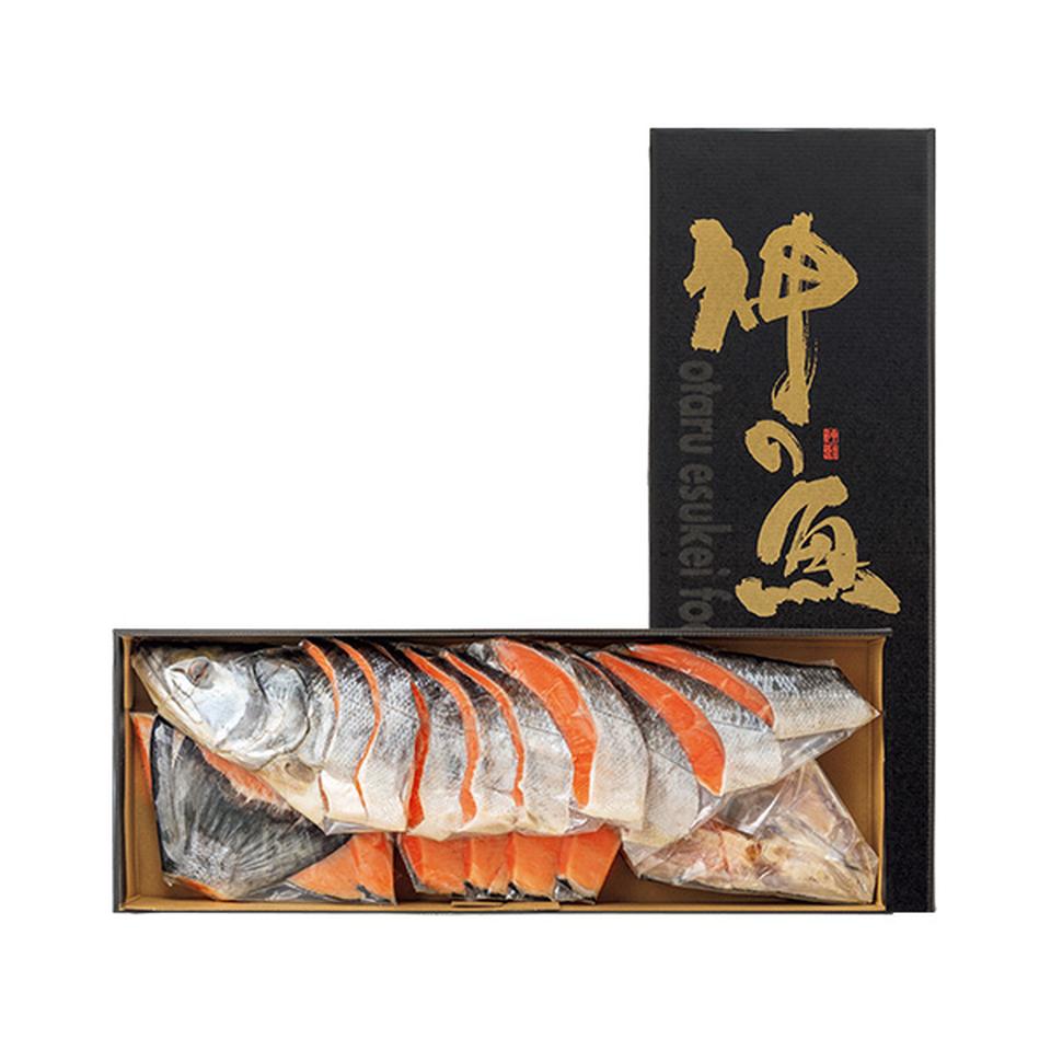 【夏の贈りもの】宗谷・オホーツク海産　熟成新巻鮭姿切身（甘塩味） 商品サムネイル