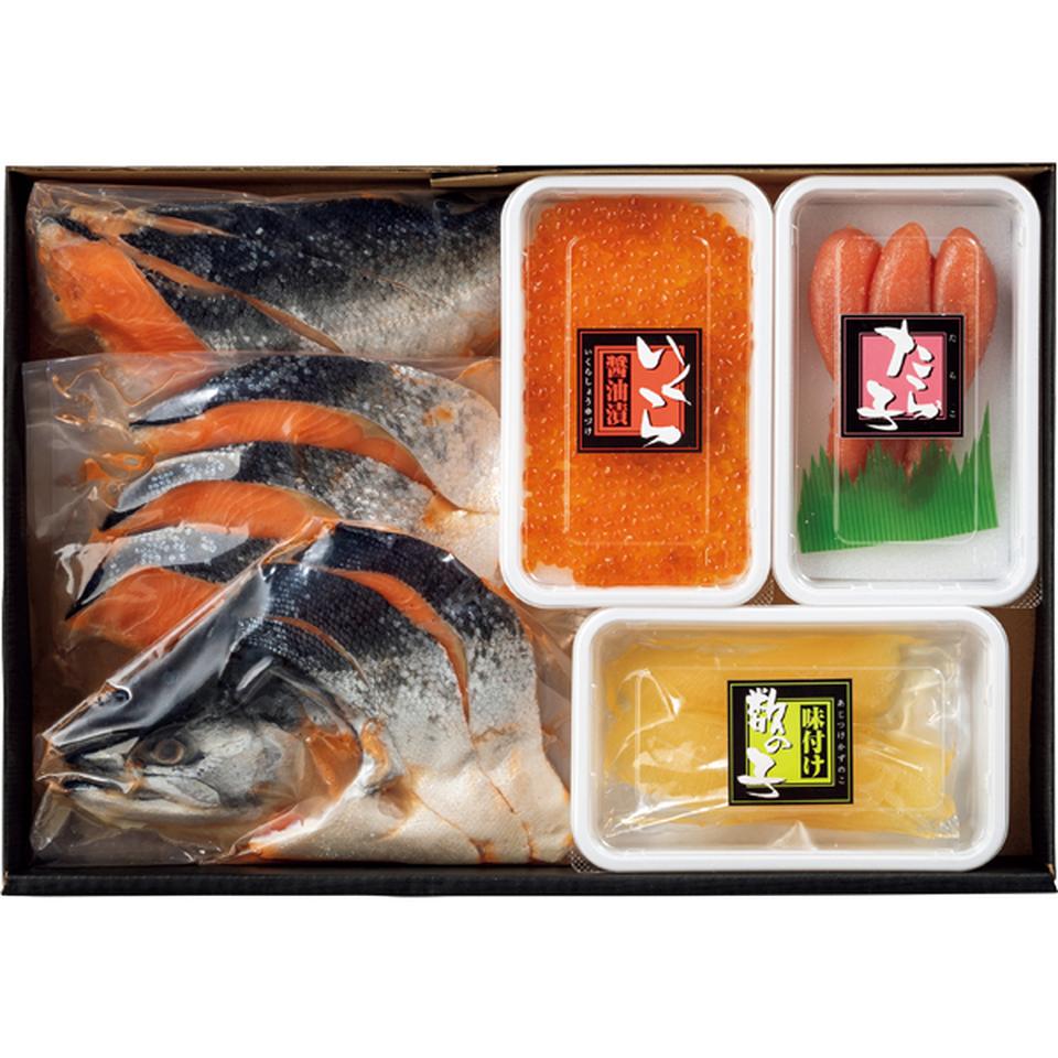 【お歳暮 ギフト早得】北海道加工 塩銀鮭・魚卵3点セット 商品画像(1)