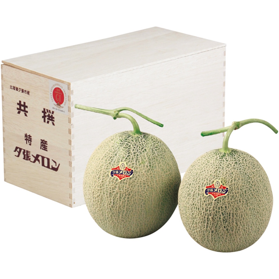 【夏の贈りもの】北海道夕張市産（ＪＡ夕張市） 夕張メロン 特秀品２Ｌ２個木箱 商品サムネイル
