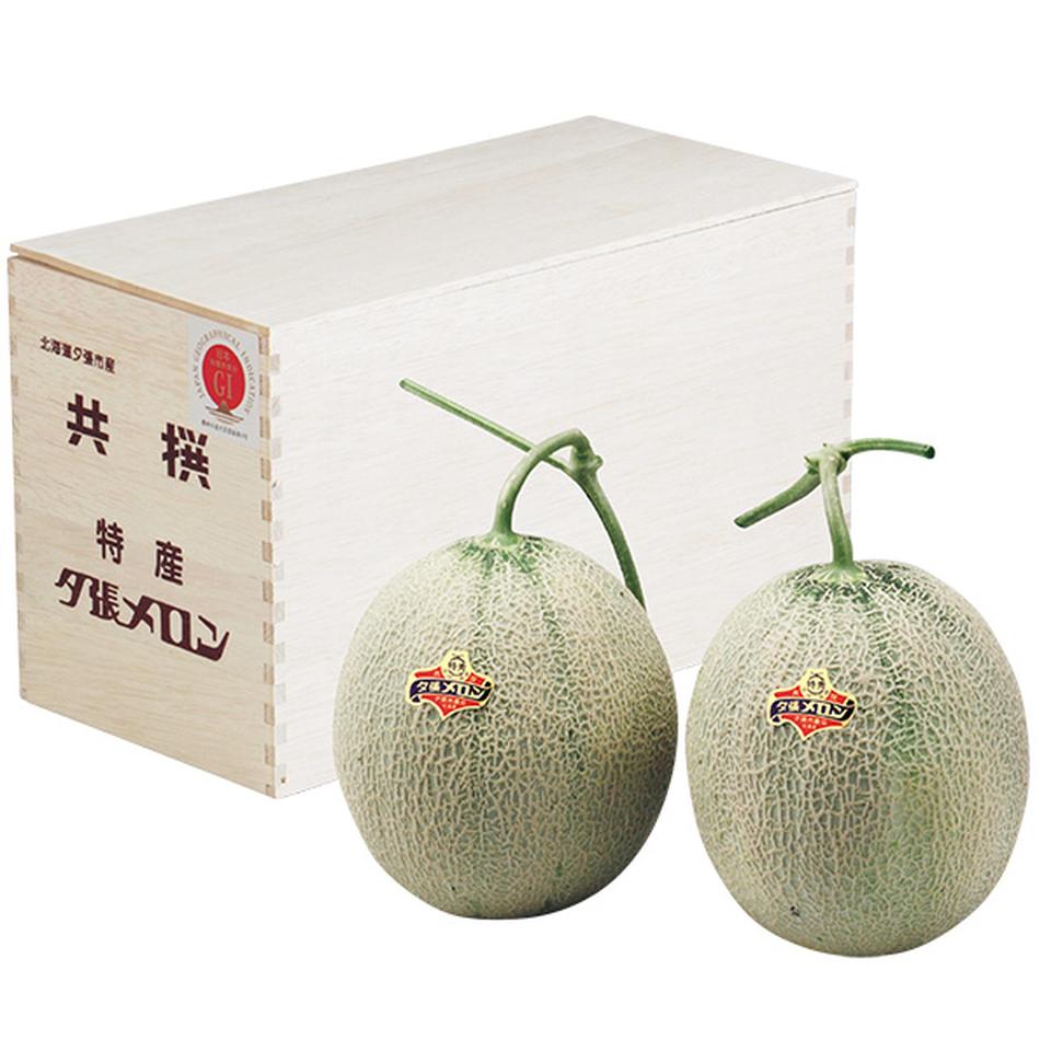 【夏の贈りもの】北海道夕張市産（ＪＡ夕張市）　夕張メロン　特秀品Ｌ２個木箱 商品サムネイル
