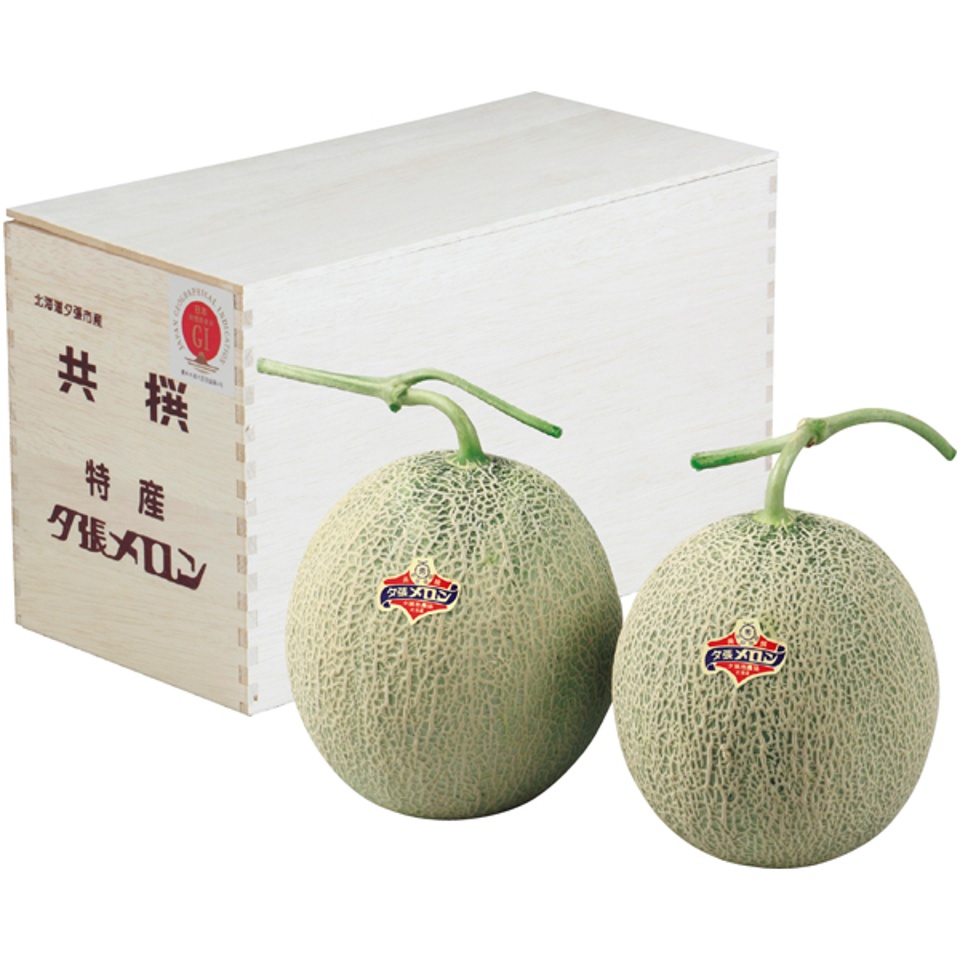 【夏の贈りもの】北海道夕張市産（ＪＡ夕張市） 夕張メロン 秀品２Ｌ２個木箱 商品サムネイル