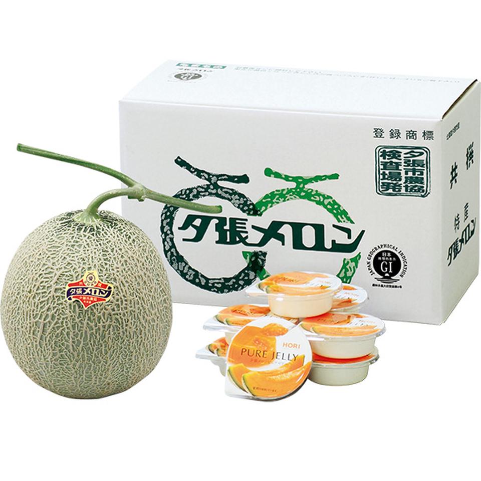 【夏の贈りもの】北海道夕張市産（ＪＡ夕張市）　夕張メロン、優品Ｌ＆夕張メロンピュアゼリー 商品サムネイル