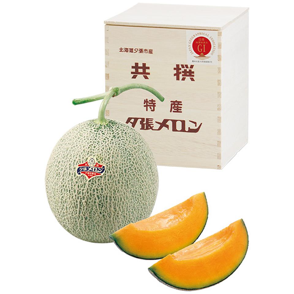 【夏の贈りもの】北海道夕張市産（ＪＡ夕張市）　夕張メロン　秀品２Ｌ１個木箱 商品サムネイル