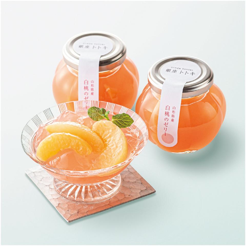 【母の日早得】銀座トトキ監修山形県産白桃のゼリー 商品画像(1)