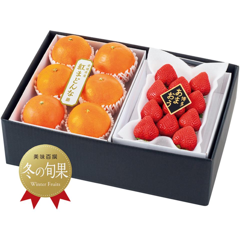 【冬の贈りもの】 紅まどんな＆博多あまおう苺 商品サムネイル
