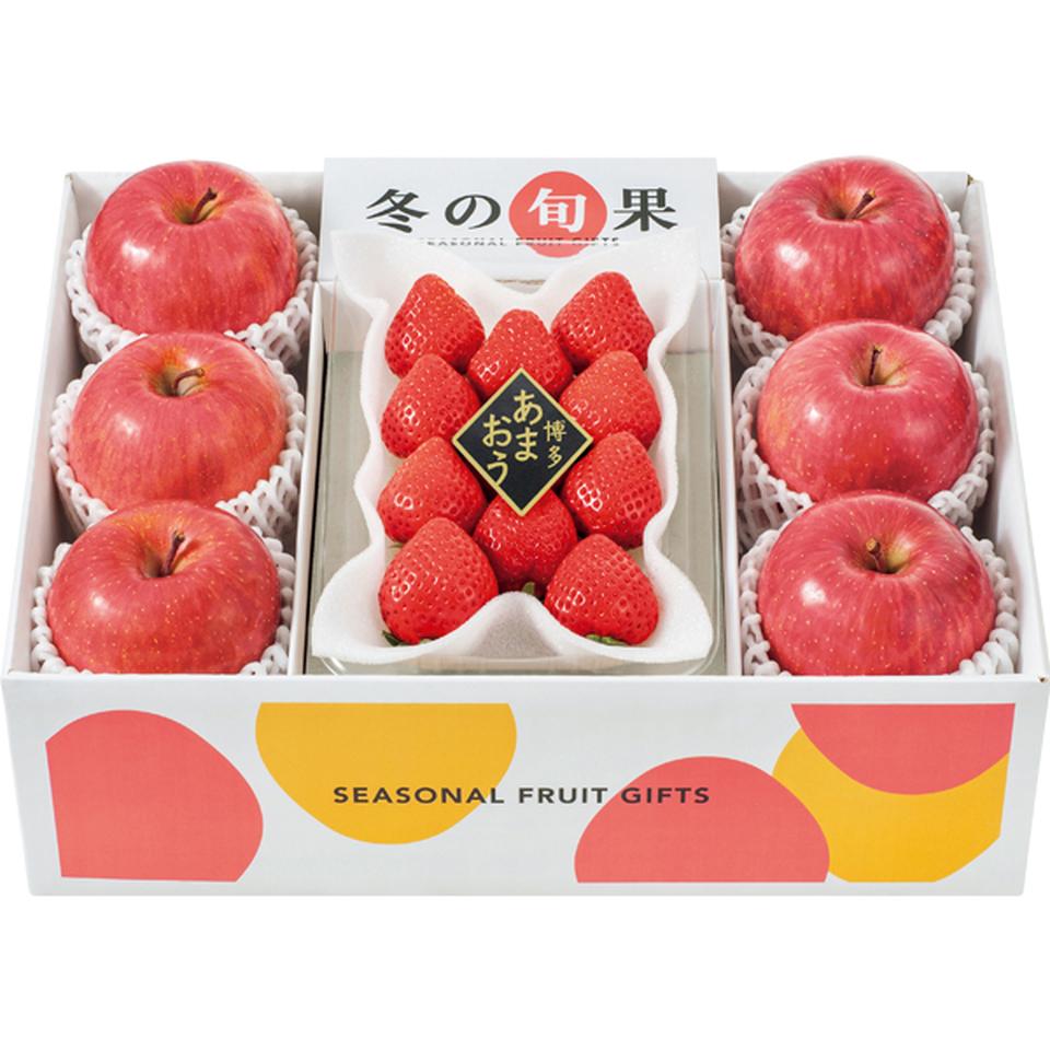 【お歳暮 ギフト】 冬の旬果　あまおう＆サンふじ 商品サムネイル