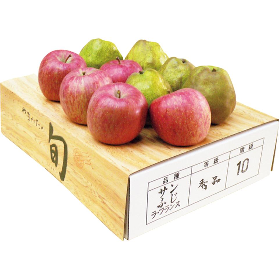 【お歳暮 ギフト】山形県産 ラ　フランス２Ｌ５個・りんご２Ｌ５個 商品サムネイル
