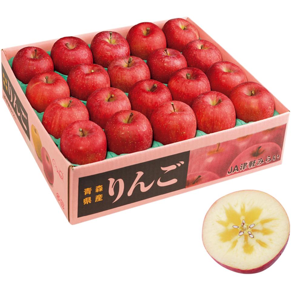 【冬の贈りもの】青森県産（ＪＡ津軽みらい黒石） 蜜入りサンふじりんご　特Ａ、Ｍサイズ、２０個、計５ｋｇ以上 商品サムネイル
