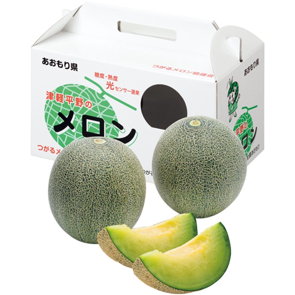 【夏の贈りもの】青森県産（つがるメロン協議会） プレミアムタカミメロン（青肉） 商品サムネイル