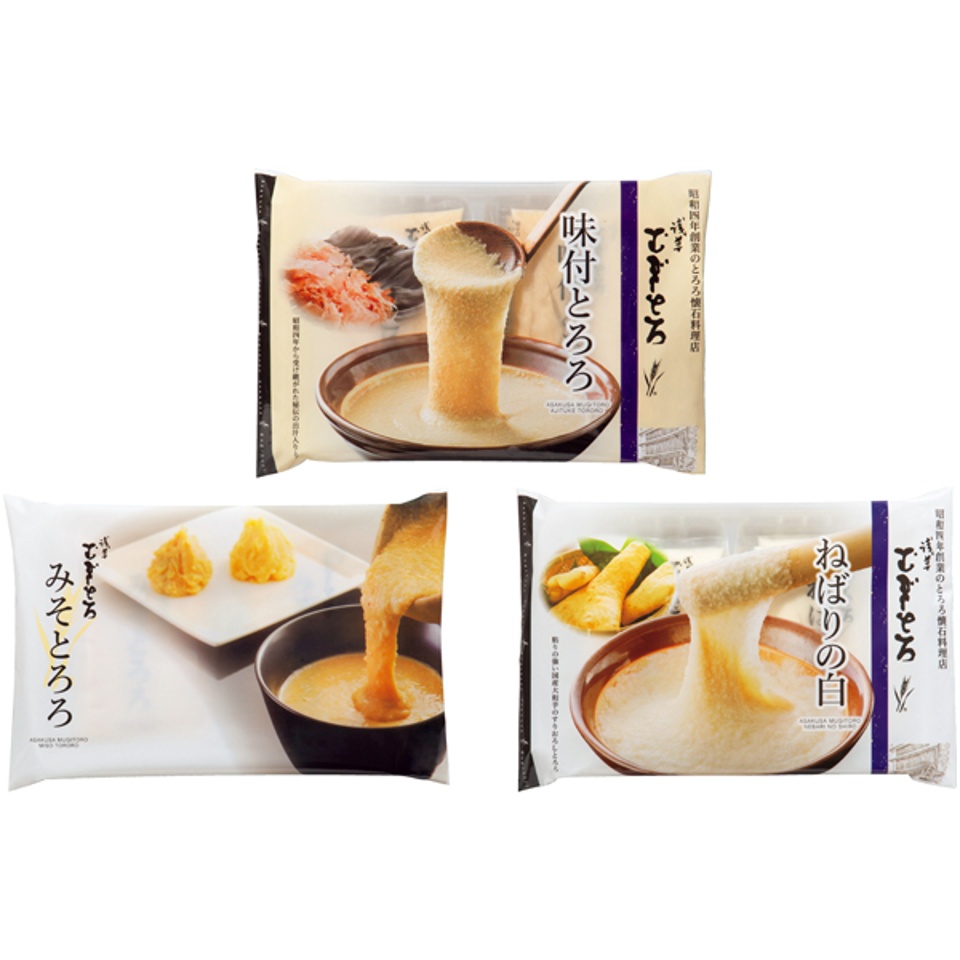 【夏の贈りもの】浅草むぎとろ とろろ３種食べくらべセット 商品サムネイル