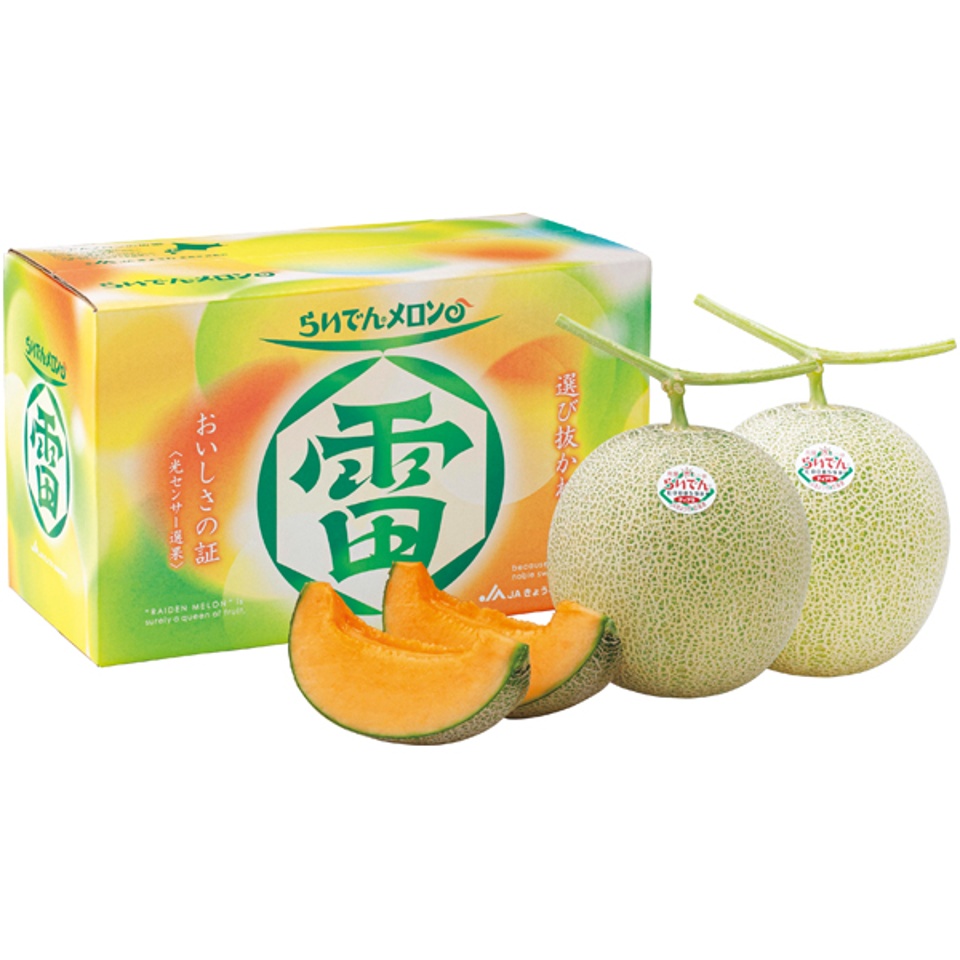 【夏の贈りもの】北海道共和町産（ＪＡきょうわ） らいでんメロン 秀品Ｌ２個 商品サムネイル