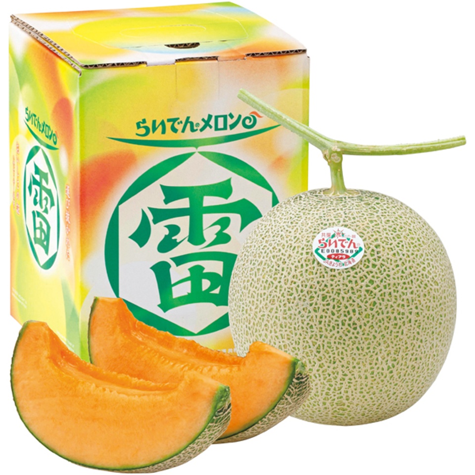 【夏の贈りもの】北海道共和町産（ＪＡきょうわ） らいでんメロン 秀品２Ｌ 商品サムネイル