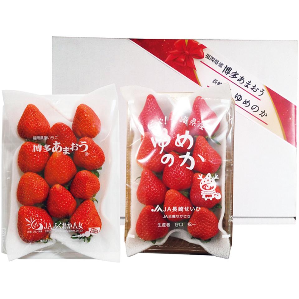 【冬の贈りもの】福岡県産・長崎県産 あまおう苺・ゆめのか苺箱 商品サムネイル