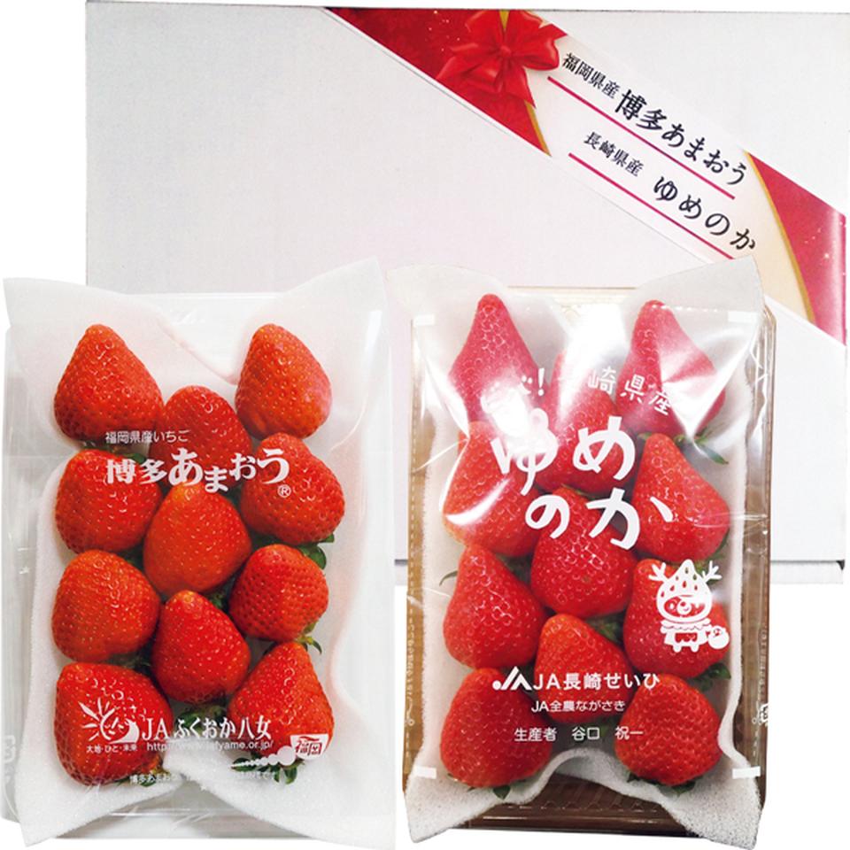 【お歳暮 ギフト】福岡県産・長崎県産 あまおう苺・ゆめのか苺箱 商品サムネイル