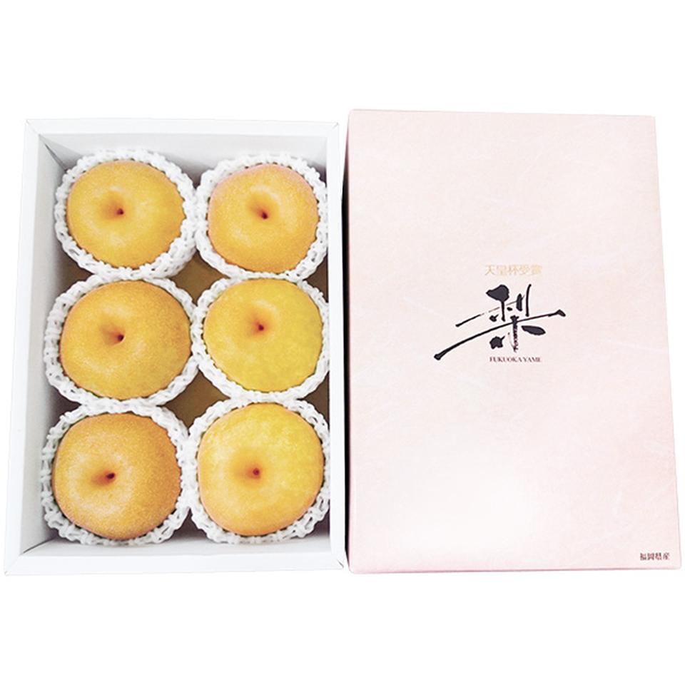 【夏の贈りもの】福岡県産（ＪＡふくおか八女）　幸水梨　化粧箱　６個、計２ｋｇ以上 商品サムネイル