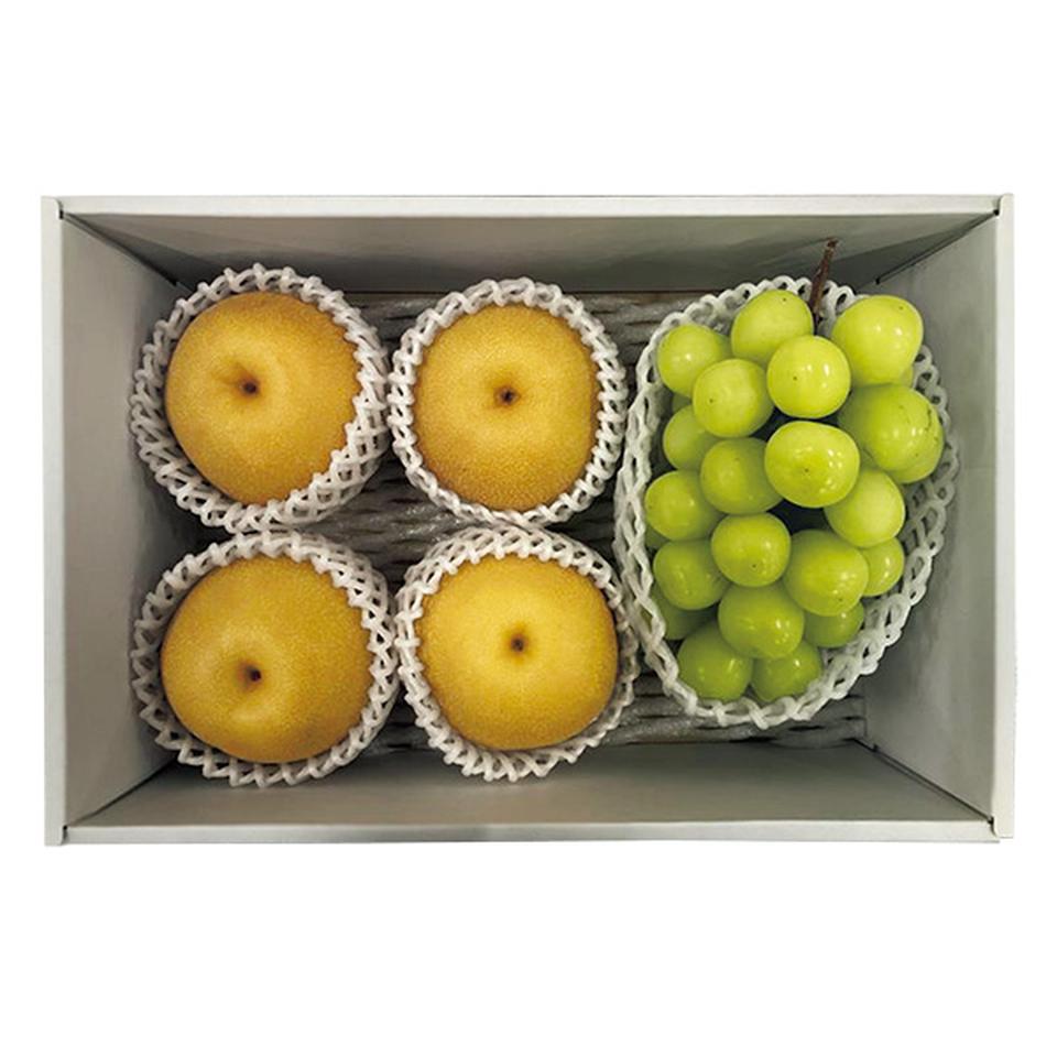 【夏の贈りもの】福岡県産（ＪＡふくおか八女）　シャインマスカットと幸水梨詰合せ 商品サムネイル