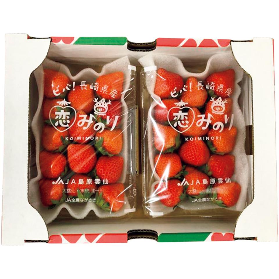 【冬の贈りもの】長崎県産 恋みのり苺　２パック（１パック２４０ｇ以上） 商品サムネイル