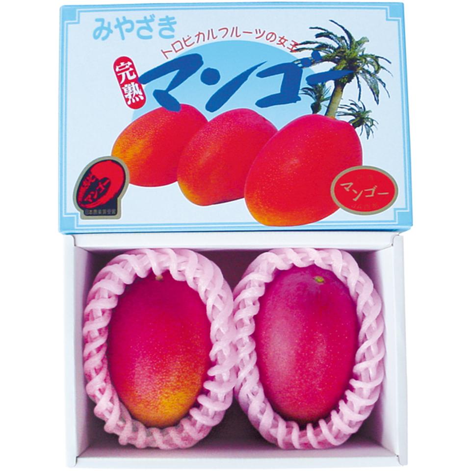 【母の日早得】宮崎県産（ＪＡ西都）宮崎マンゴー２個化粧箱 商品サムネイル