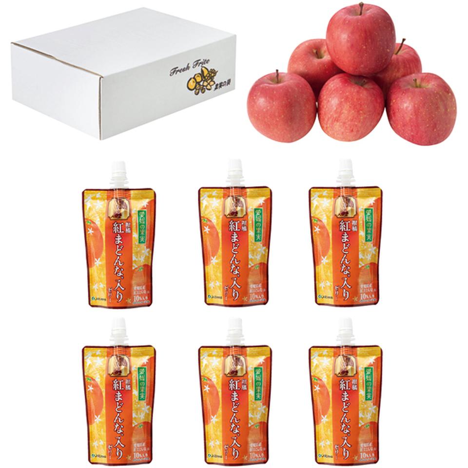 【母の日】愛媛県産・青森県産紅まどんな入りゼリー・サンふじ 商品サムネイル