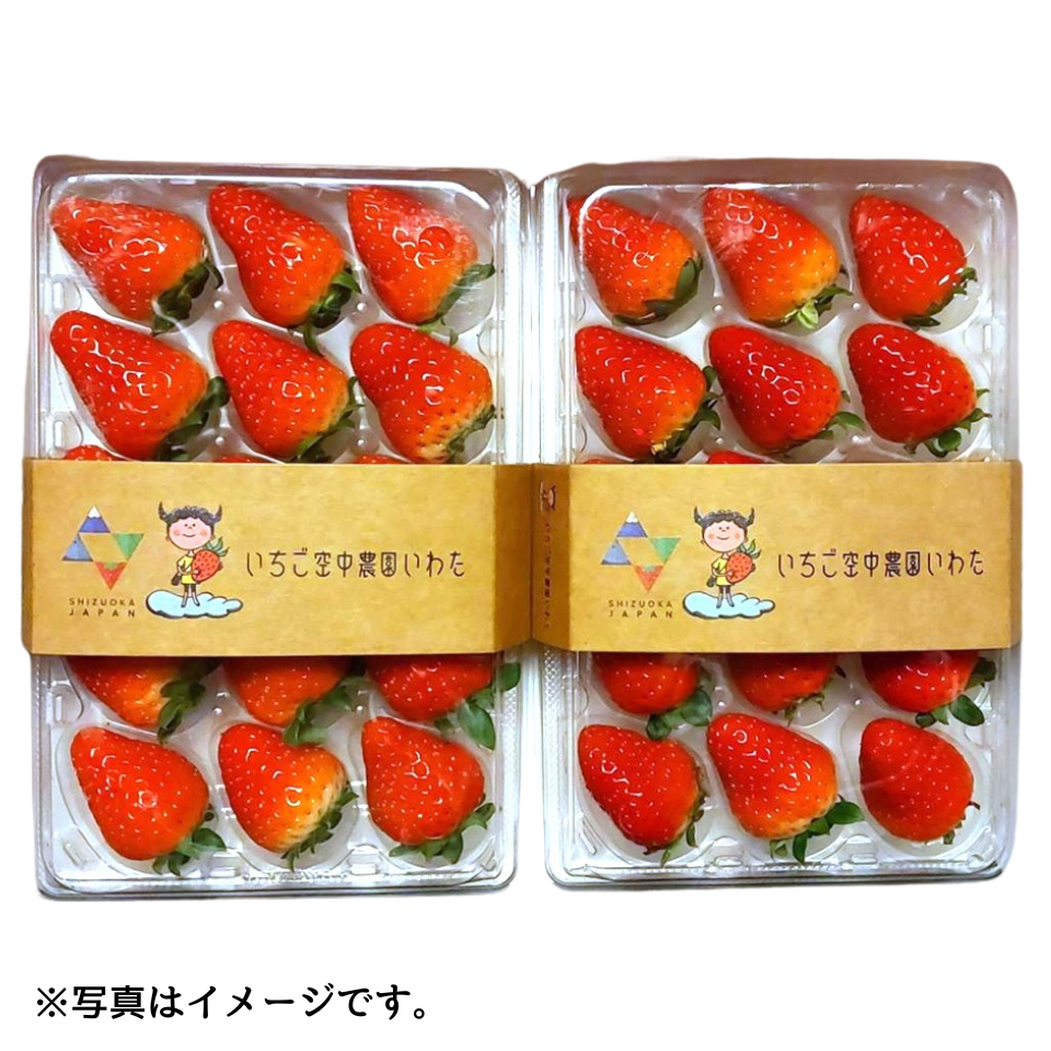 【2/28 15時までの期間限定】【静岡 いちご空中農園いわた】きらぴ香(大粒8~15玉入り)2パック化粧箱入 商品サムネイル