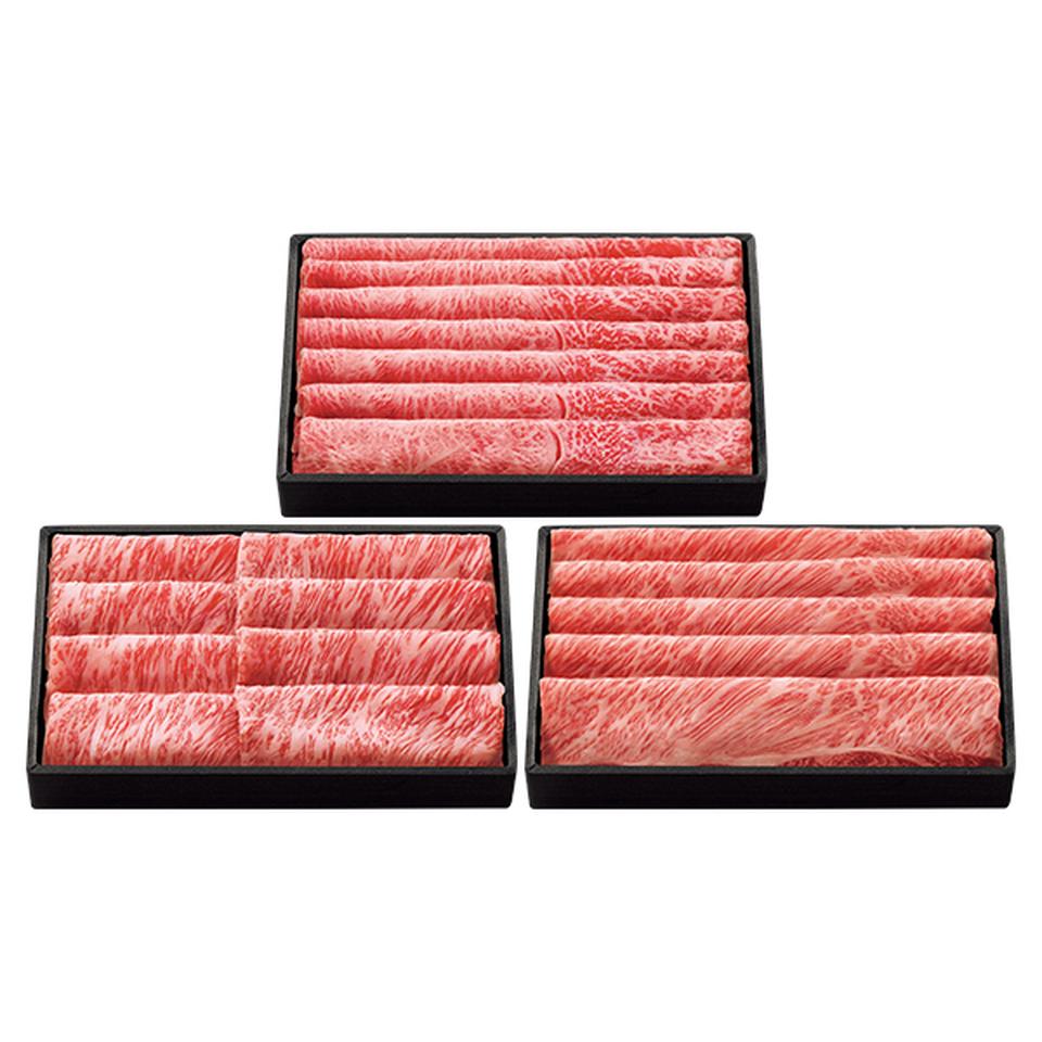 【お歳暮 ギフト早得】 松阪牛すきやき用3部位食べくらべセット(ロース・かたロース・かた) 商品画像(2)