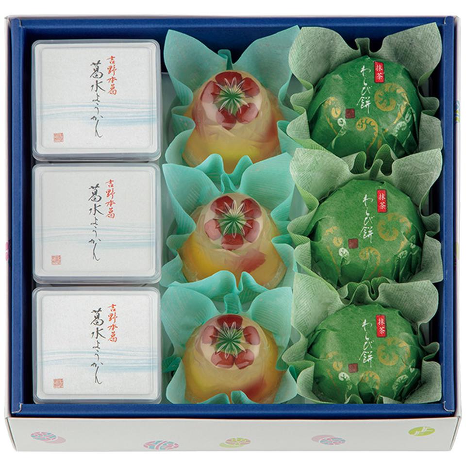 【夏の贈りもの】菓匠　清閑院　吉野本葛　葛水ようかん詰合せ　型番：ＳＫＲ－３０ 商品サムネイル