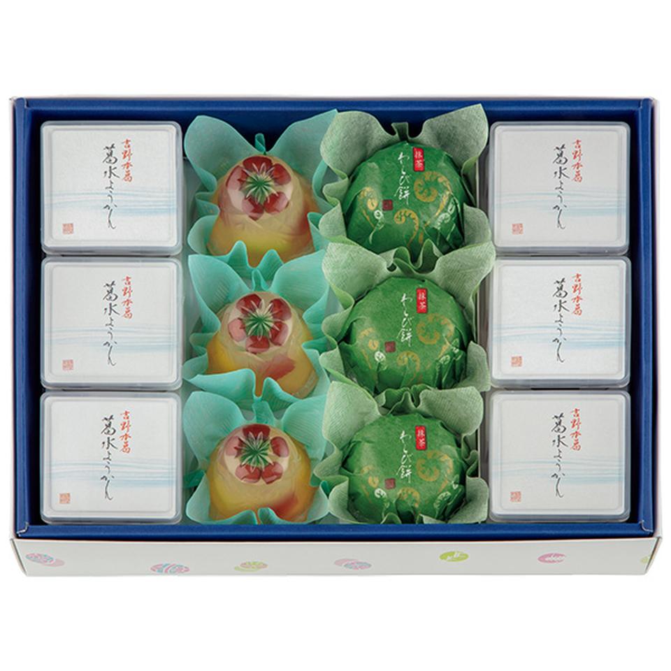 【夏の贈りもの】菓匠　清閑院　吉野本葛　葛水ようかん詰合せ　型番：ＳＫＲ－４０ 商品サムネイル