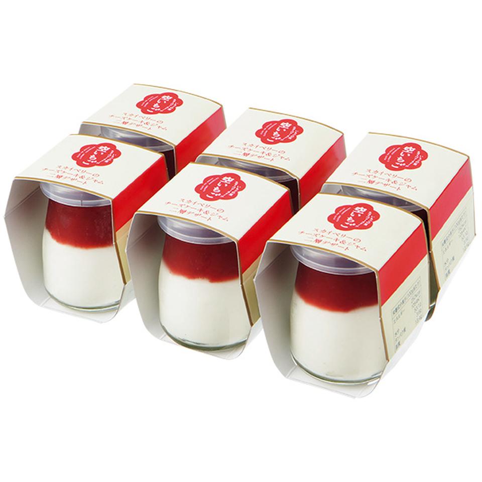 【夏の贈りもの】いちごの里　スカイベリーのチーズケーキ＆ジャム二層デザート 商品サムネイル