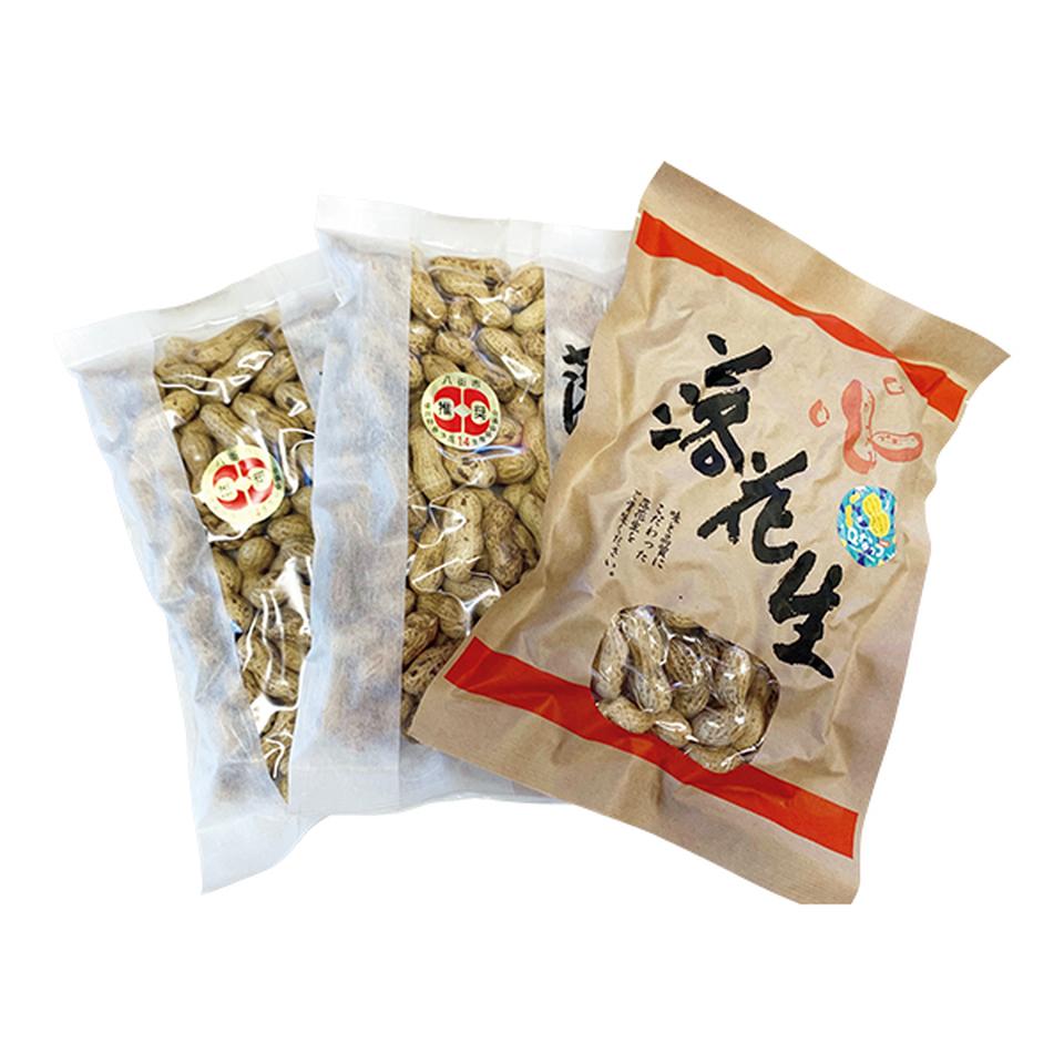 【お歳暮 ギフト】千葉県八街市産 さや煎り(から付き)落花生(千葉半立種+Qなっつ) 商品画像(1)