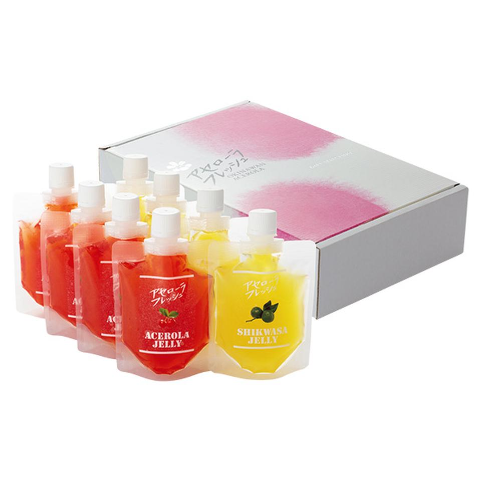 【夏の贈りもの】アセローラフレッシュ　アセローラ飲むゼリー＆シークヮーサー飲むゼリーセット 商品サムネイル