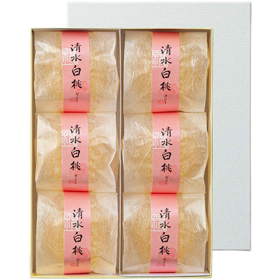 【夏の贈りもの】福壽堂秀信　清水白桃ゼリー６個入 商品サムネイル