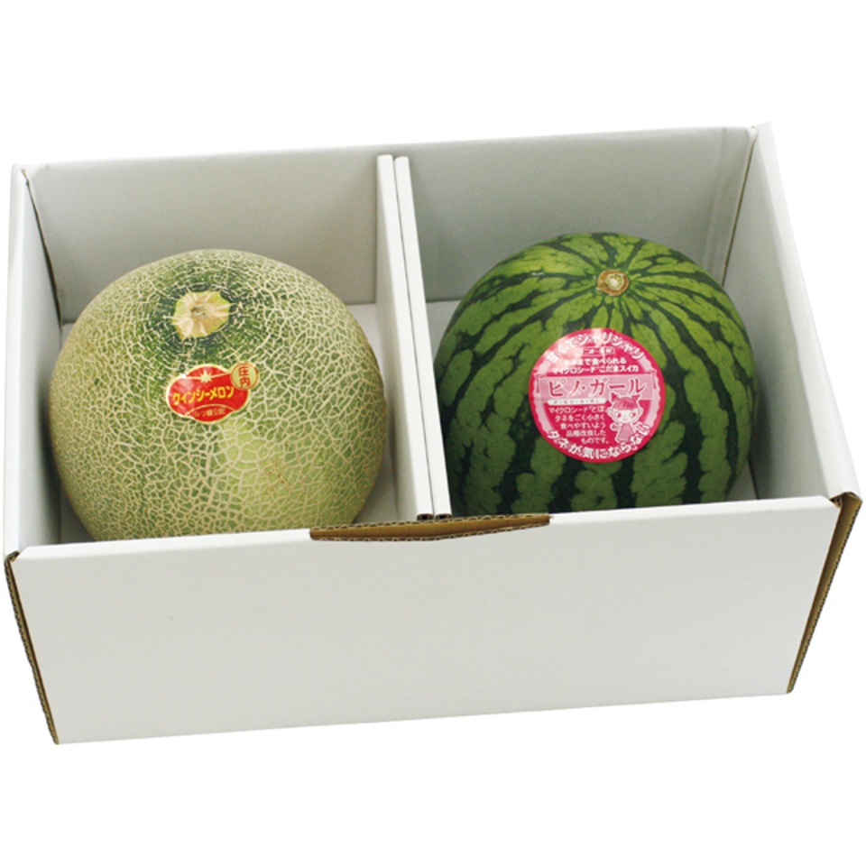 【夏の贈りもの】山形県産 赤肉メロンとピノガール詰合せ 商品サムネイル