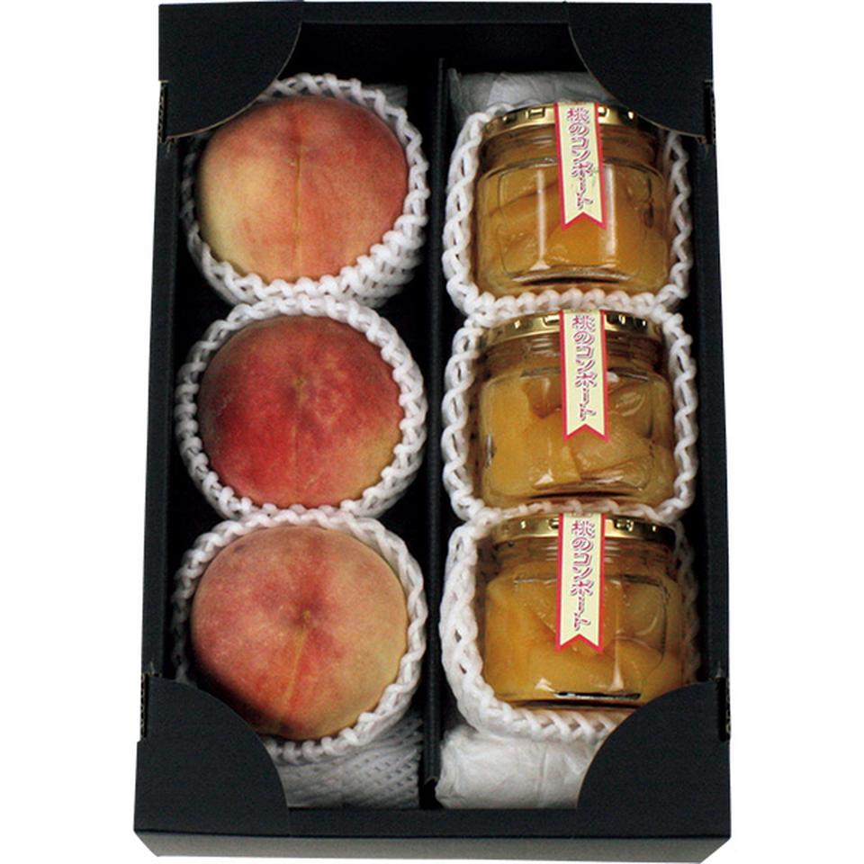 【夏の贈りもの】福島県産　あかつき桃と桃コンポートセット 商品サムネイル
