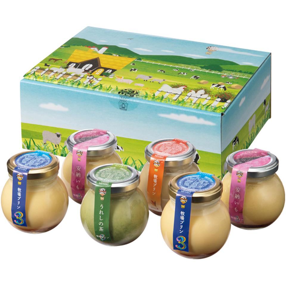 【冬の贈りもの】大富牧場 牧場プリン　安納いもＧＯＬＤ 商品サムネイル