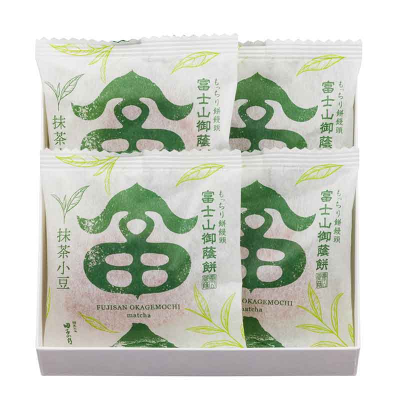 【静岡県田子の月】富士山御蔭餅(抹茶小豆)4個入 商品サムネイル