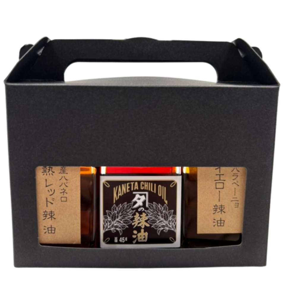 【村松製油所】【カネタの油ギフトセット8】灼熱レッド辣油・カネタの辣油・灼熱イエロー辣油 商品サムネイル