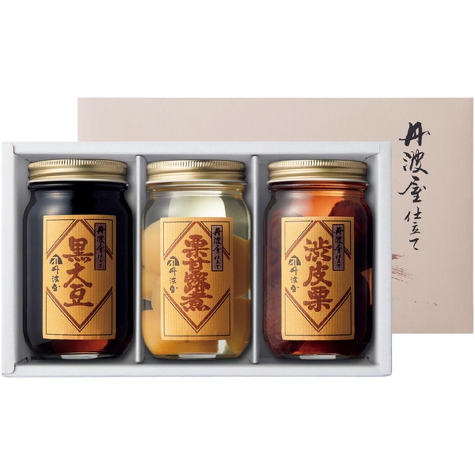 【冬の贈りもの】宗家丹波屋 丹波黒大豆・和栗甘露煮詰合せ 型番：KR50 商品サムネイル