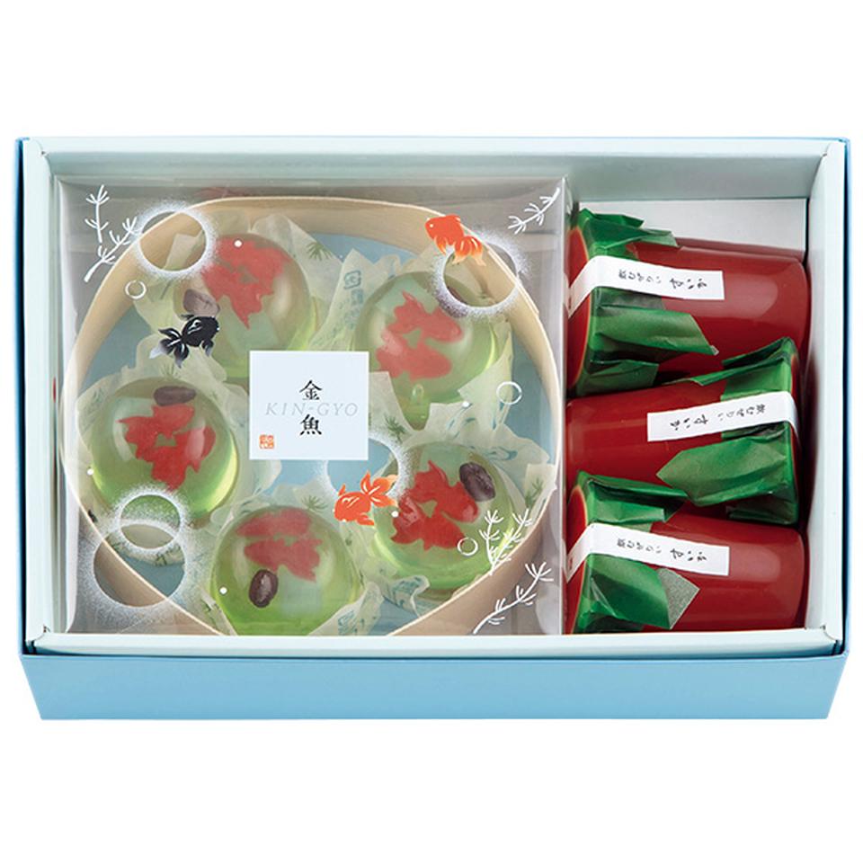 【夏の贈りもの】宗家　源吉兆庵　金魚・飲むぜりぃ　すいか詰合せ　型番：ＫＳ－２８ 商品サムネイル