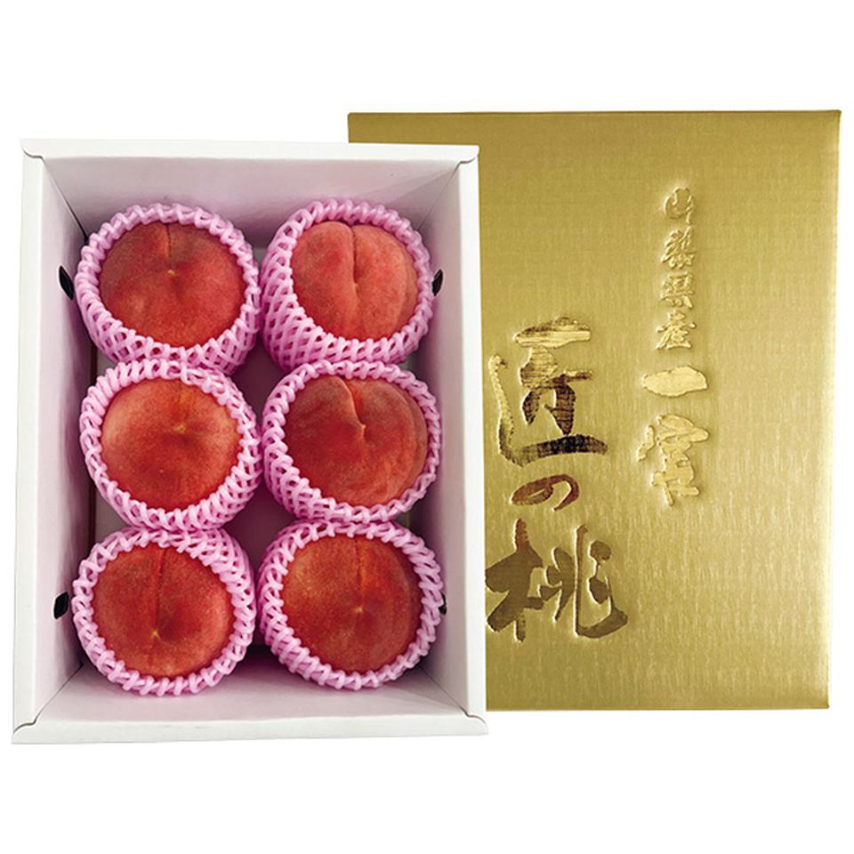 【夏の贈りもの】山梨県産（ＪＡふえふき一宮西支所）　金の匠のもも大玉 商品サムネイル