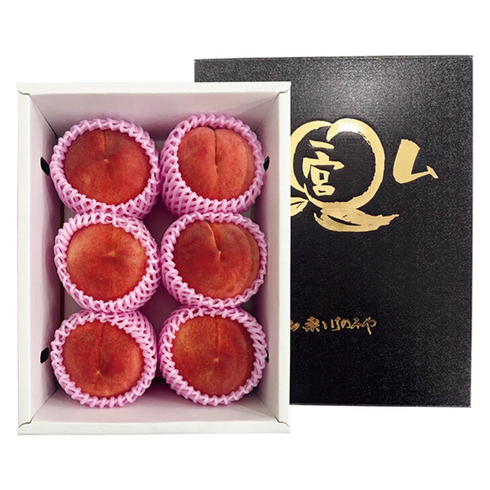 【夏の贈りもの】山梨県産（ＪＡふえふき一宮西支所）　匠のももプレミアム大玉　型番：５～６個、計２ｋｇ以上 商品サムネイル