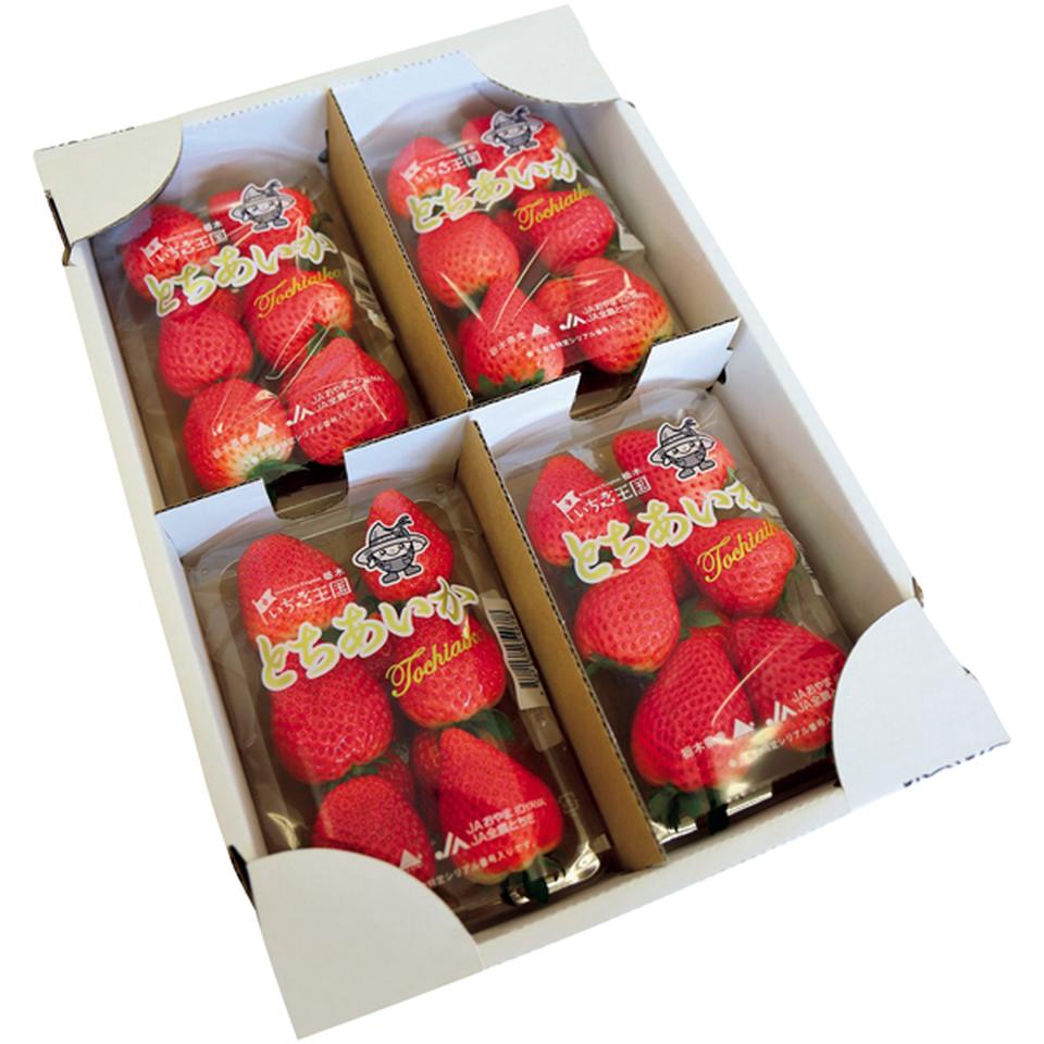 【冬の贈りもの】栃木県産（ＪＡおやま） とちあいか　レギュラーパック４パック（１パック２６０ｇ以上） 商品サムネイル