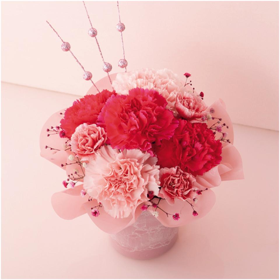 【母の日】竹中庭園緑化フラワーアレンジ「ピンクメヌエット」 商品サムネイル