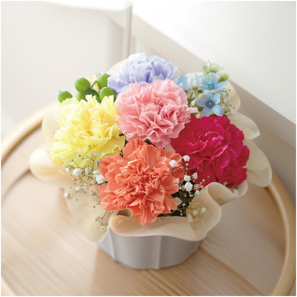 【母の日】竹中庭園緑化虹色カラーアレンジ 商品サムネイル